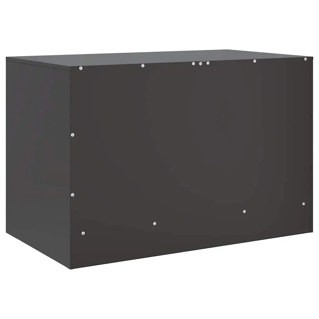 TV Cabinet Black 67x39x44 cm 2 Pieces Storage Unit Display Furniture
