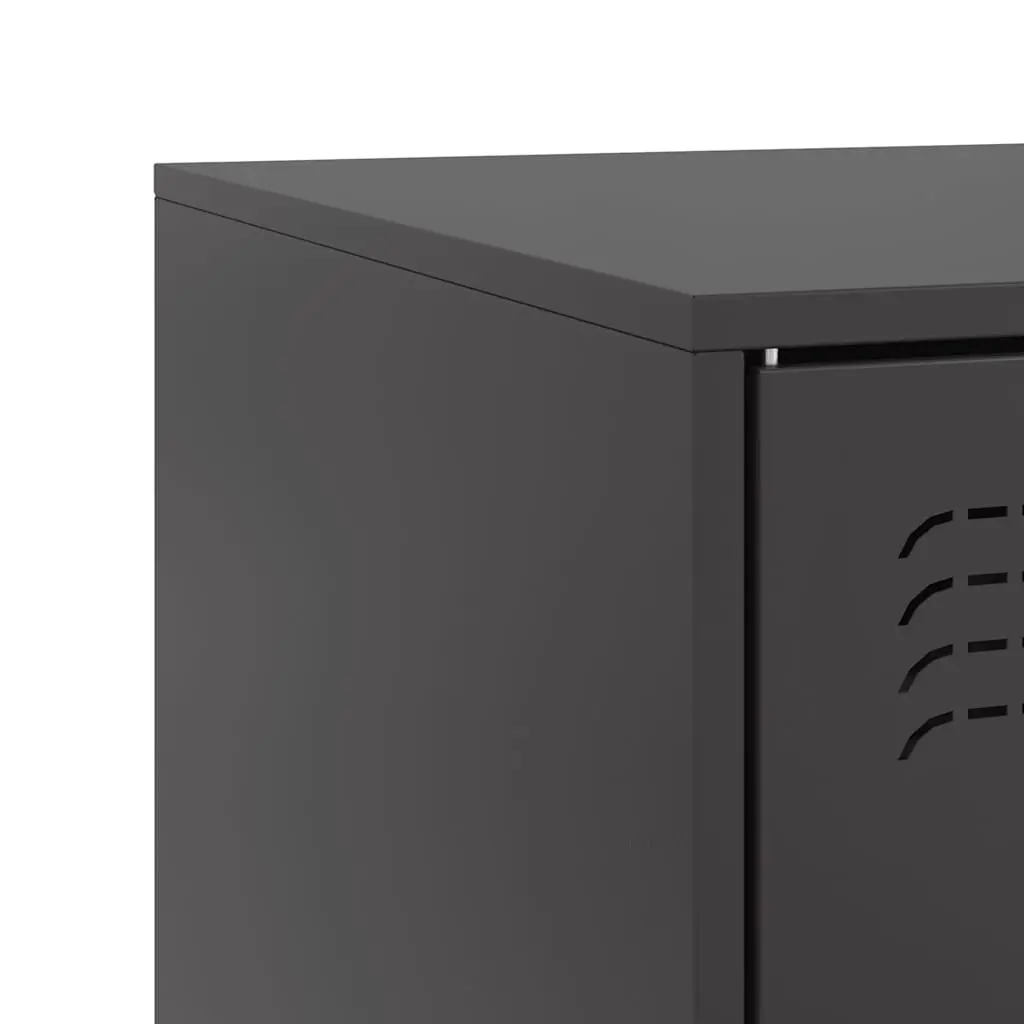 TV Cabinet Black 67x39x44 cm 2 Pieces Storage Unit Display Furniture