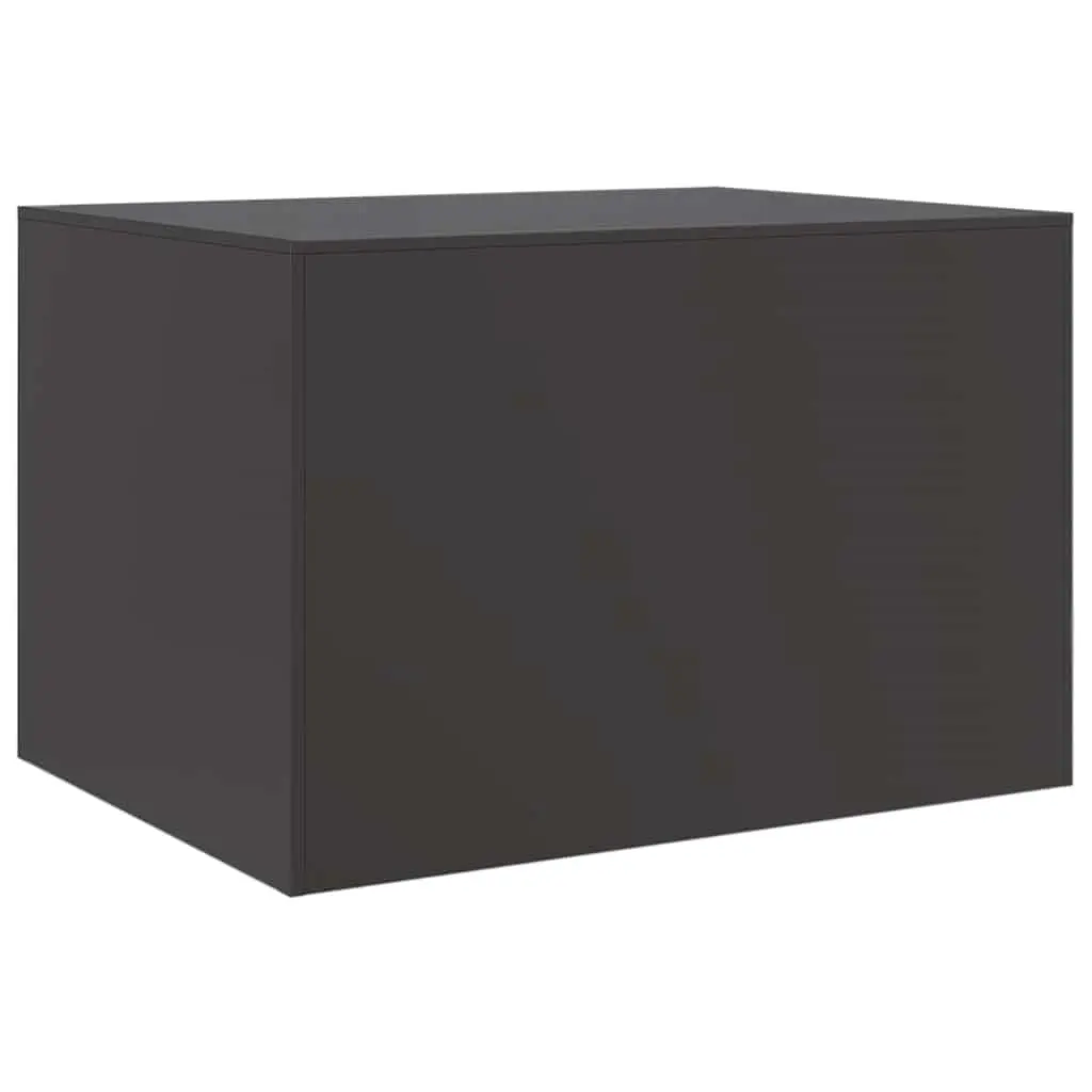 Coffee Table Black Modern Design Storage Shelves Living Room Furniture
