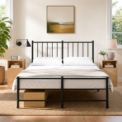 Bedside Cabinet 2 pcs Black Storage Nightstand Bedroom Furniture Organiser