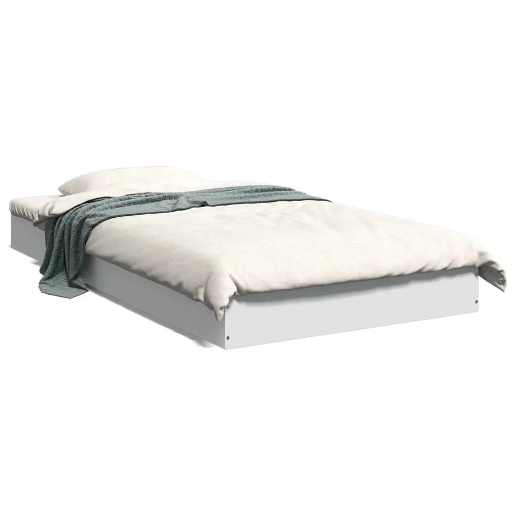 90x190 cm White Bed Frame