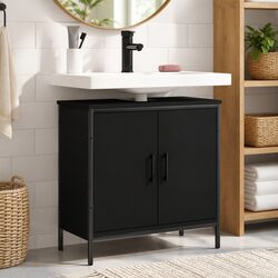 Your Perfect Bathroom Sink Cabinet 60x30x60cm - Black Storage Solution