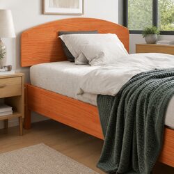 Solid Wood Pine Headboard 100 cm Brown Wax Bedroom Furniture