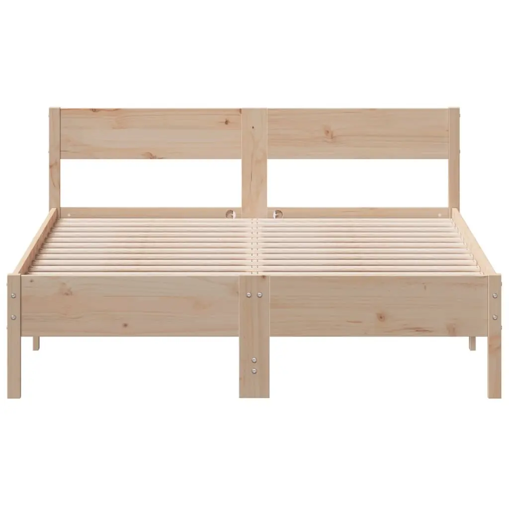 Solid Pine Bed Frame 135x190 cm