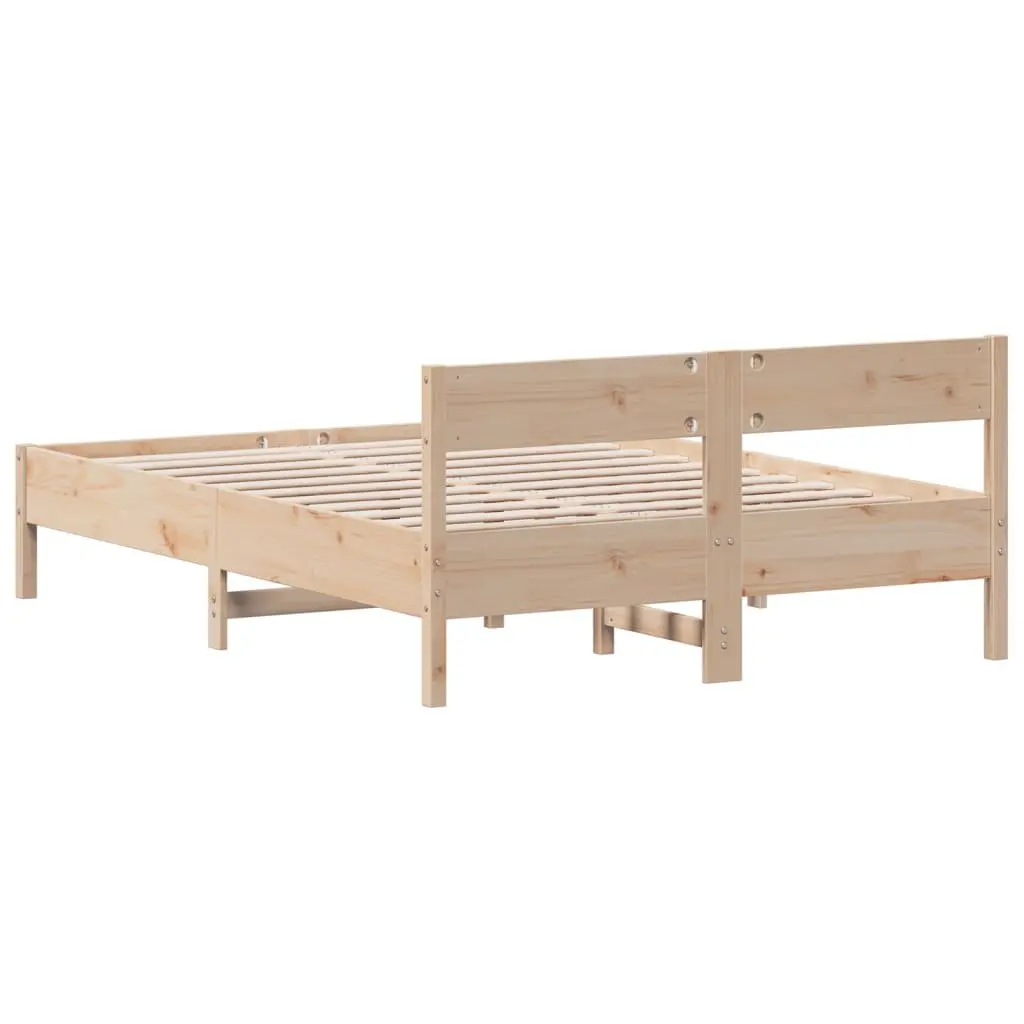 Solid Pine Bed Frame 135x190 cm