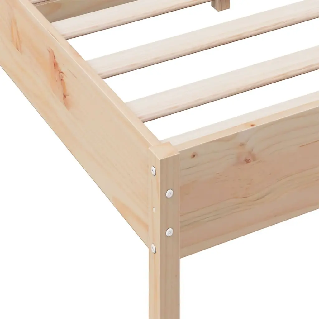 Solid Pine Bed Frame 135x190 cm