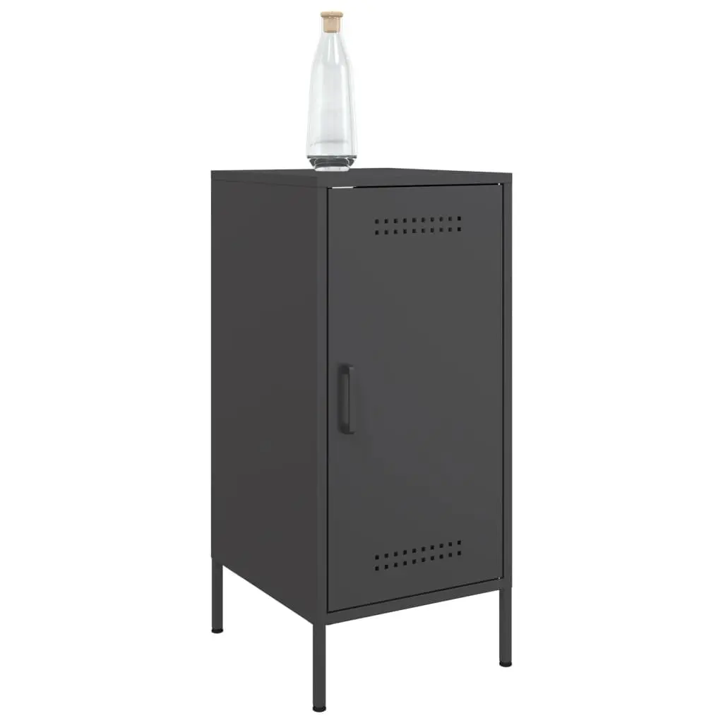 Black Industrial Sideboards Storage Cabinet 2 Piece 36W x 39D x 79H cm