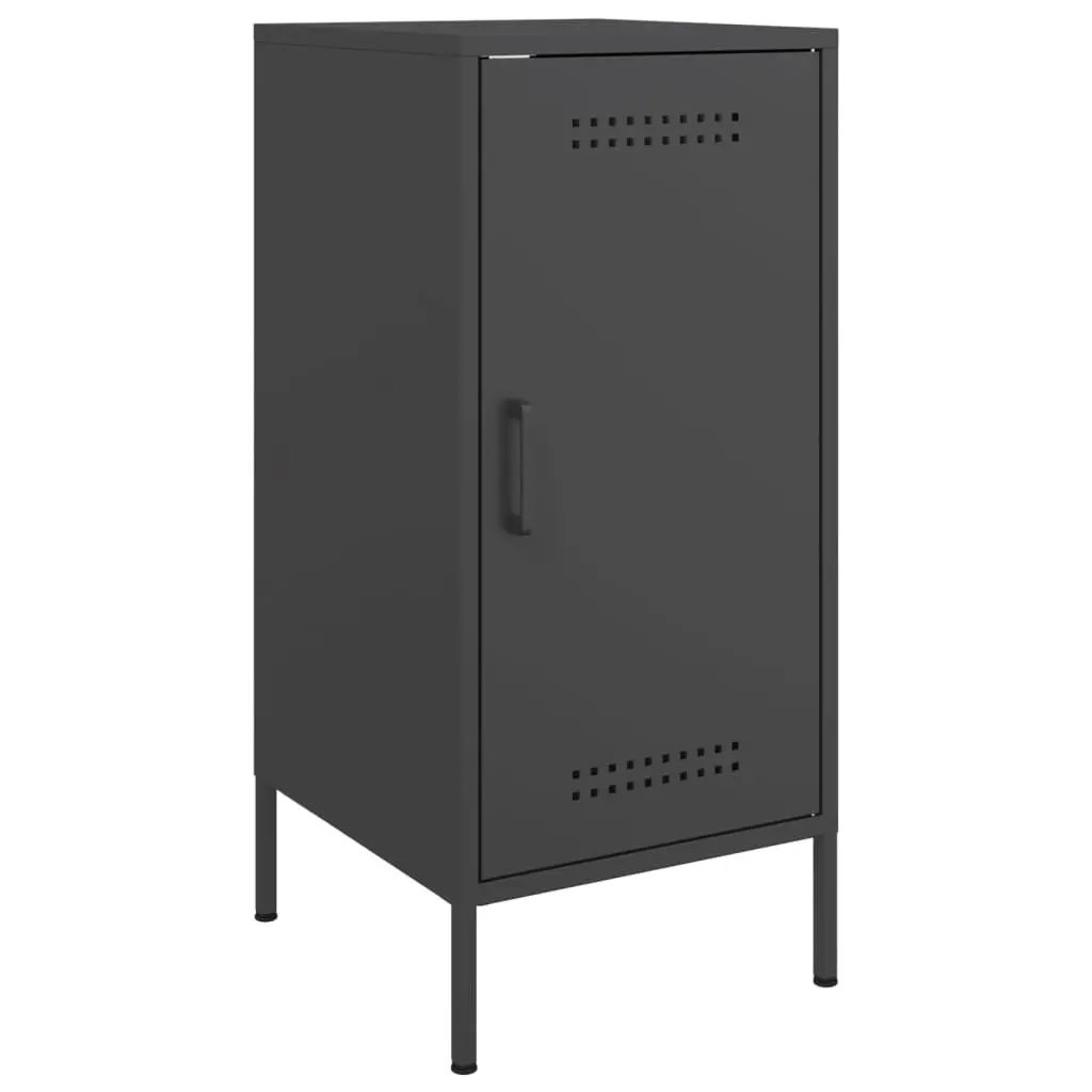 Black Industrial Sideboards Storage Cabinet 2 Piece 36W x 39D x 79H cm