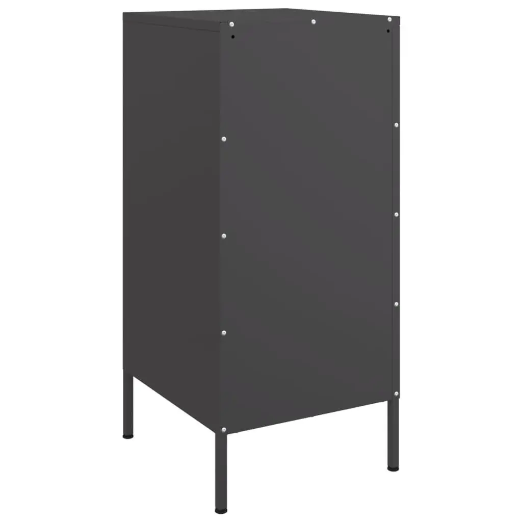 Black Industrial Sideboards Storage Cabinet 2 Piece 36W x 39D x 79H cm