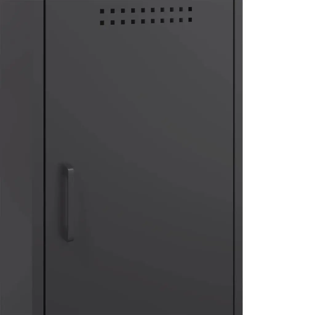 Black Industrial Sideboards Storage Cabinet 2 Piece 36W x 39D x 79H cm