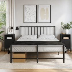 Friendly Black Bedside Cabinets - 2 Pieces for Your Bedroom