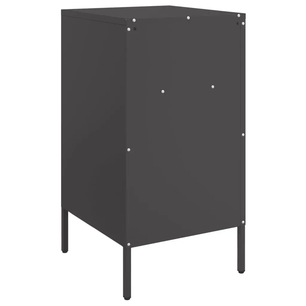 Bedside Cabinets Industrial Style Black 36x39x68 cm 2 Piece