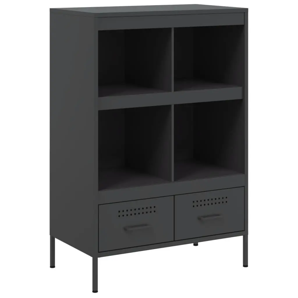 Black Highboard Cabinet 68x39x101.5cm