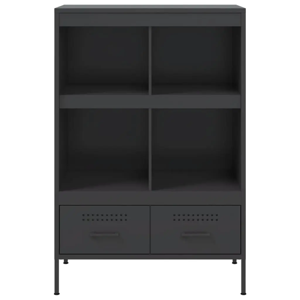 Black Highboard Cabinet 68x39x101.5cm
