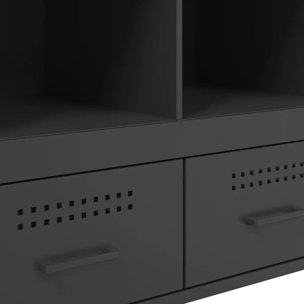Black Highboard Cabinet 68x39x101.5cm