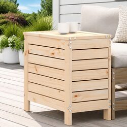 Outdoor Footstool Ottoman Garden Patio Seat Wood Furniture Relaxation