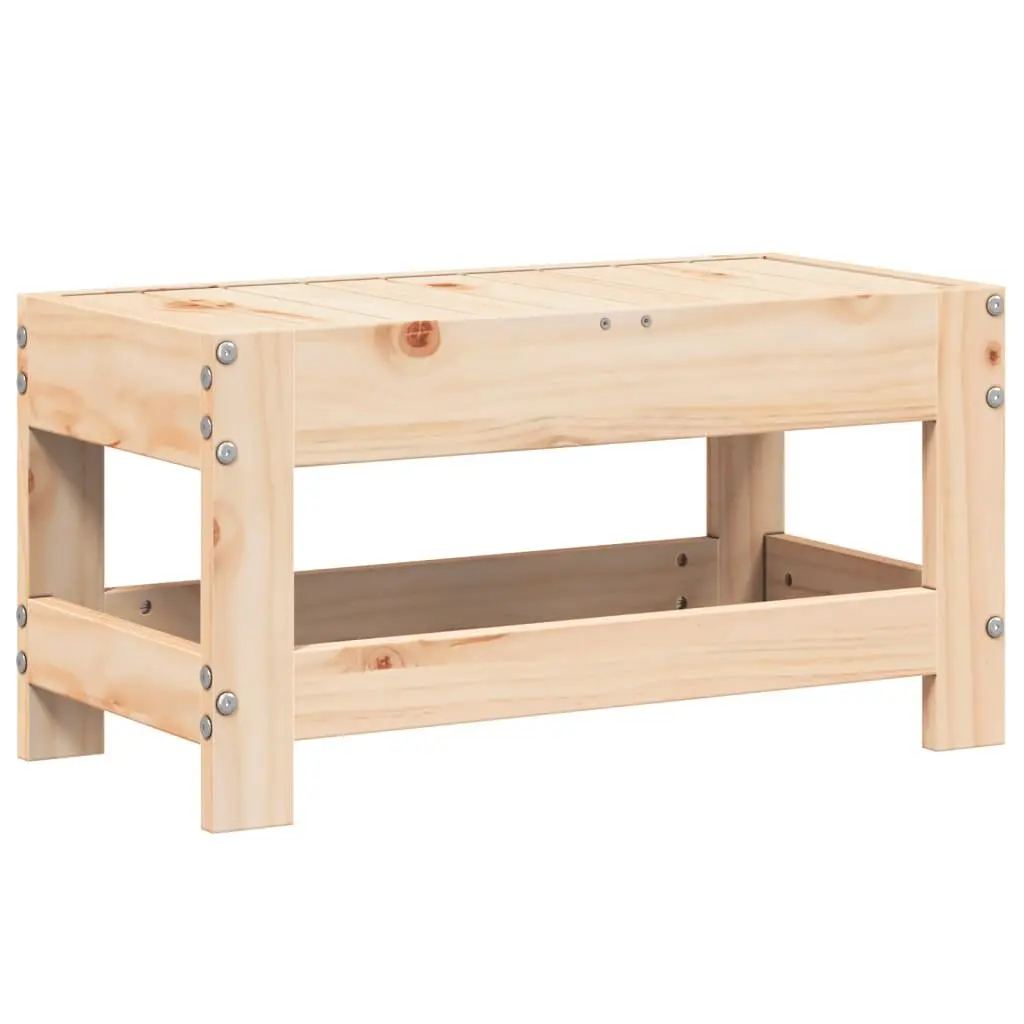 Garden Footstool Ottoman Wood Outdoor Seating Patio Furniture Sectional Unit