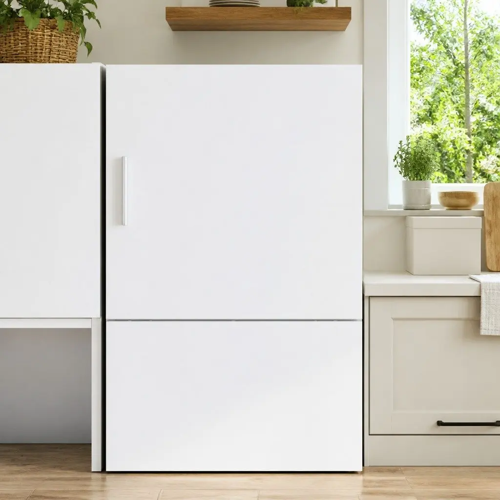 Engineered Wood Wall-Mounted Cabinet White Storage Unit 40x42.5x40cm