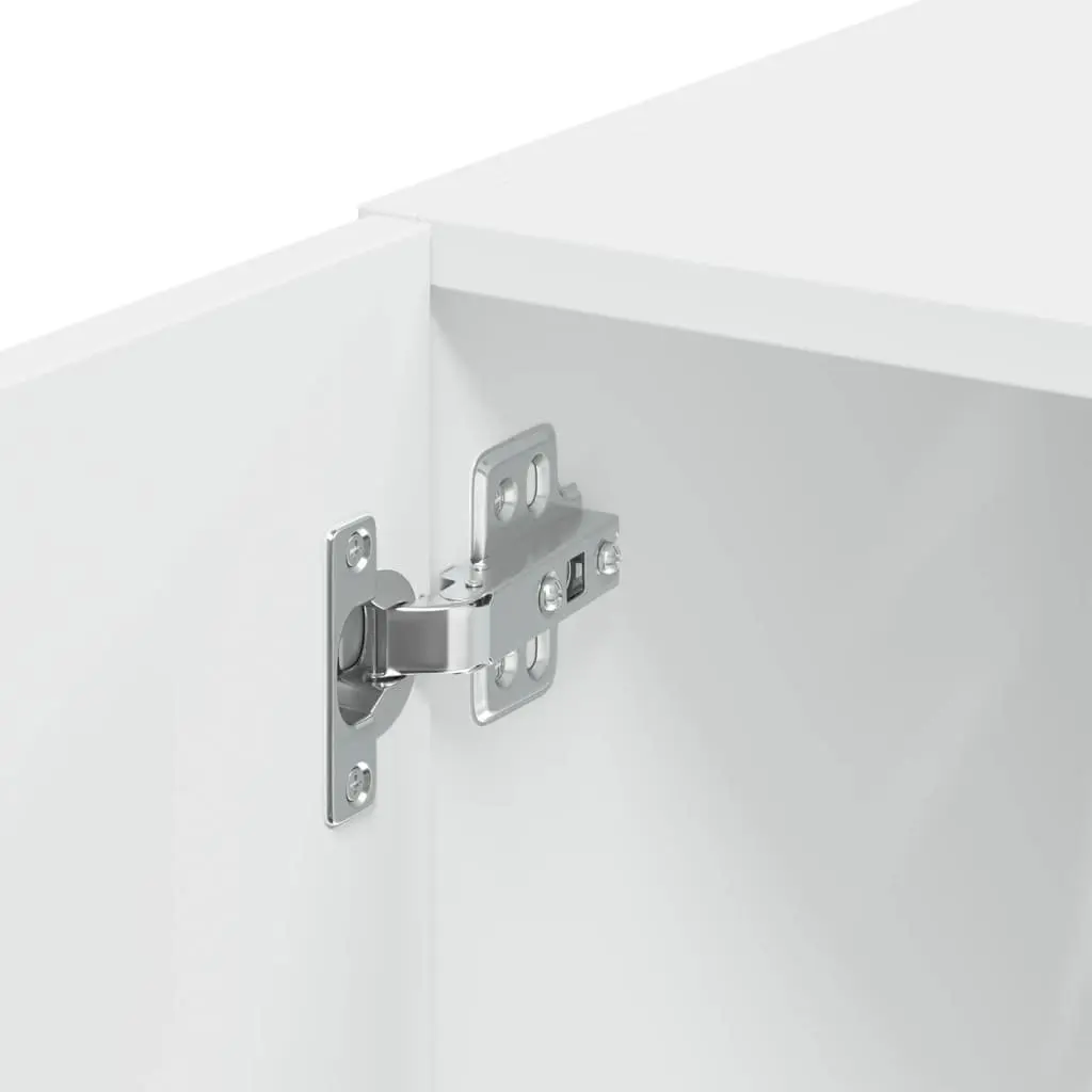 Engineered Wood Wall-Mounted Cabinet White Storage Unit 40x42.5x40cm