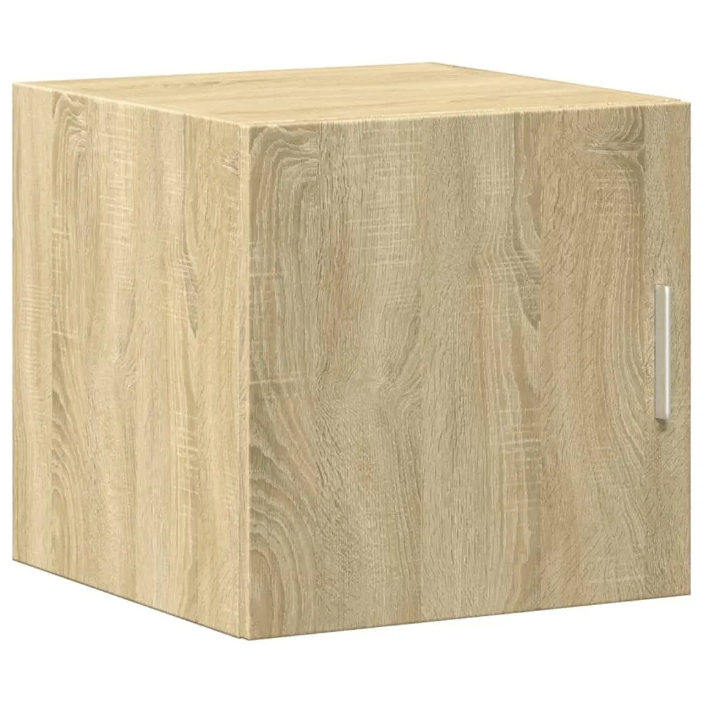 Wall Cabinet Brown Engineered Wood Floating Storage 40 x 42.5 x 40 cm