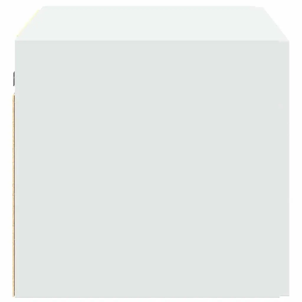 Wall Cabinet White Engineered Wood Storage Cabinet 70x42.5x40 cm