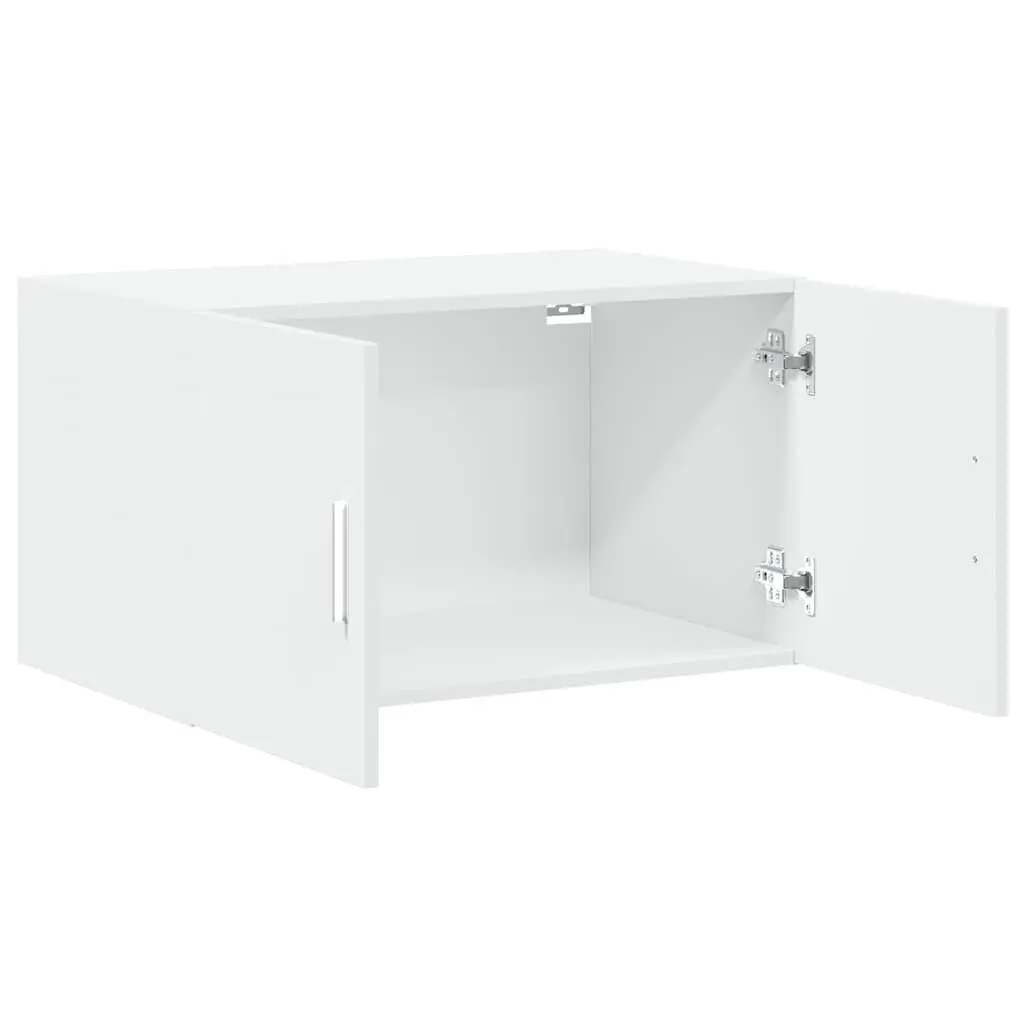 Wall Cabinet White Engineered Wood Storage Cabinet 70x42.5x40 cm