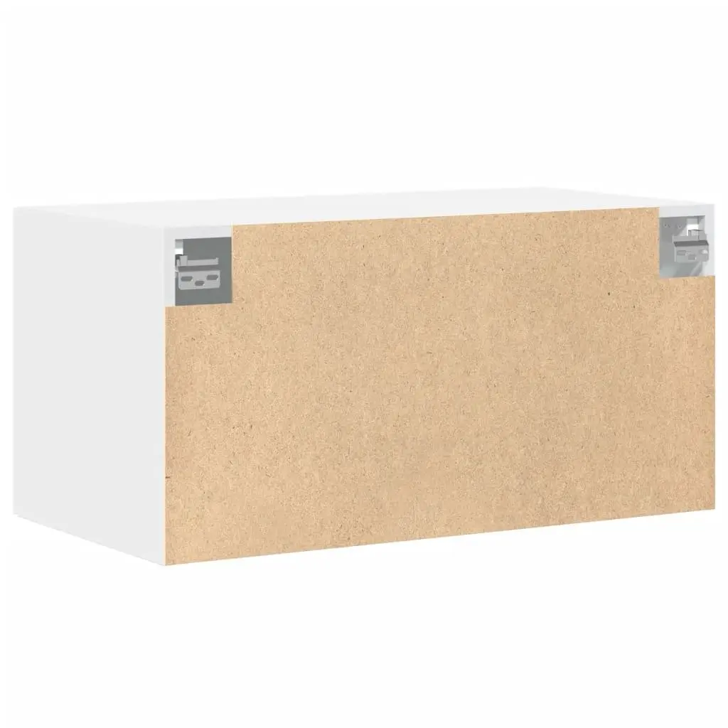 Wall Cabinet Storage Engineered Wood White 80 x 42.5 x 40 cm