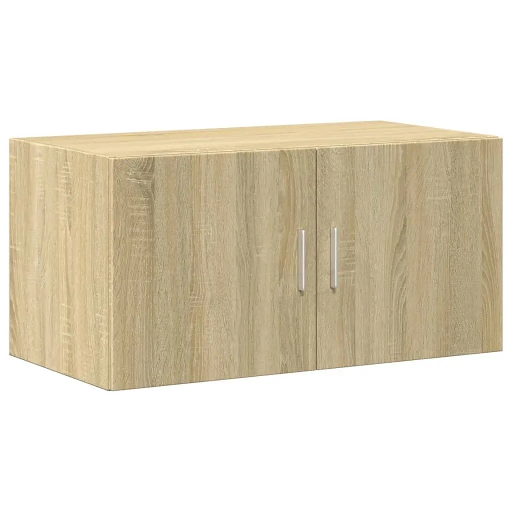 Wall Cabinet Sonoma Oak 80x42.5x40cm Hanging Storage Engineered Wood Brown