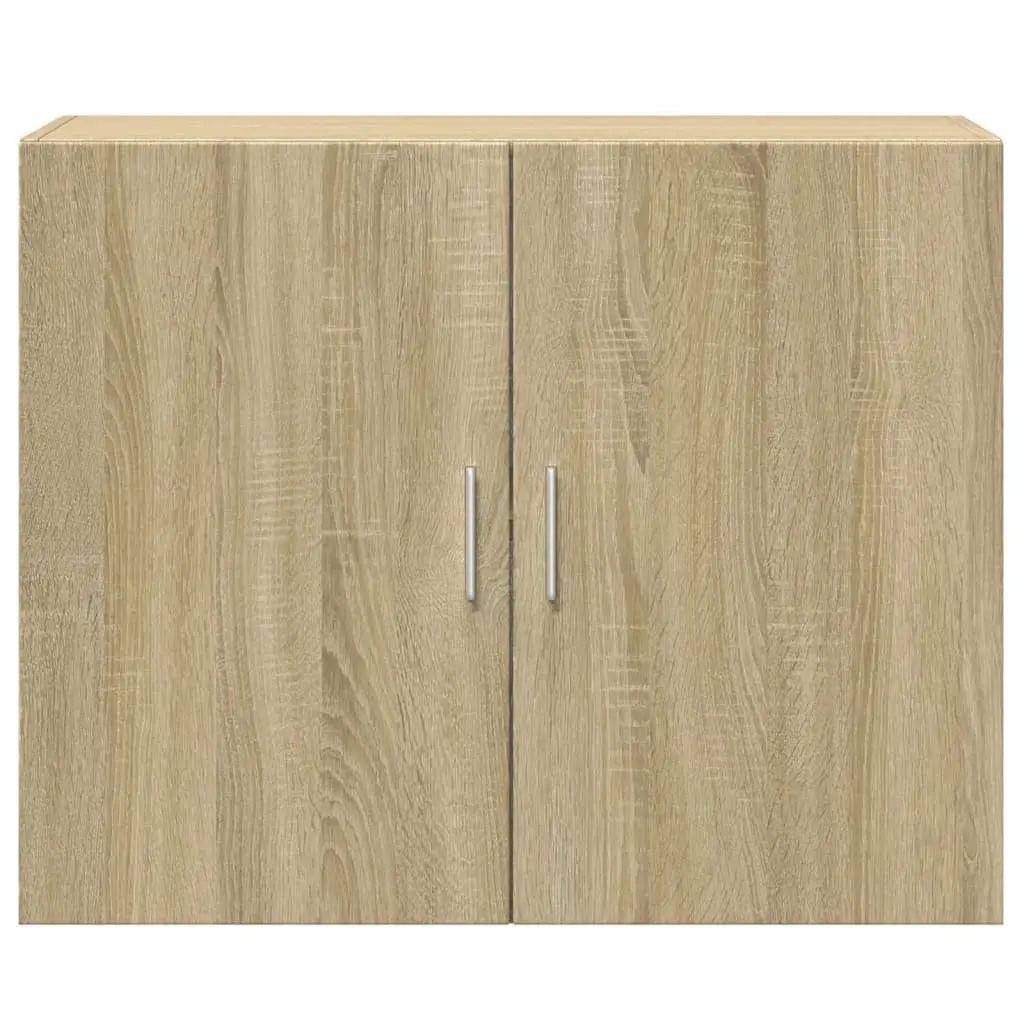 Wall Cabinet Brown Engineered Wood Storage Hanging Buffet Sideboard 80x42.5x64cm
