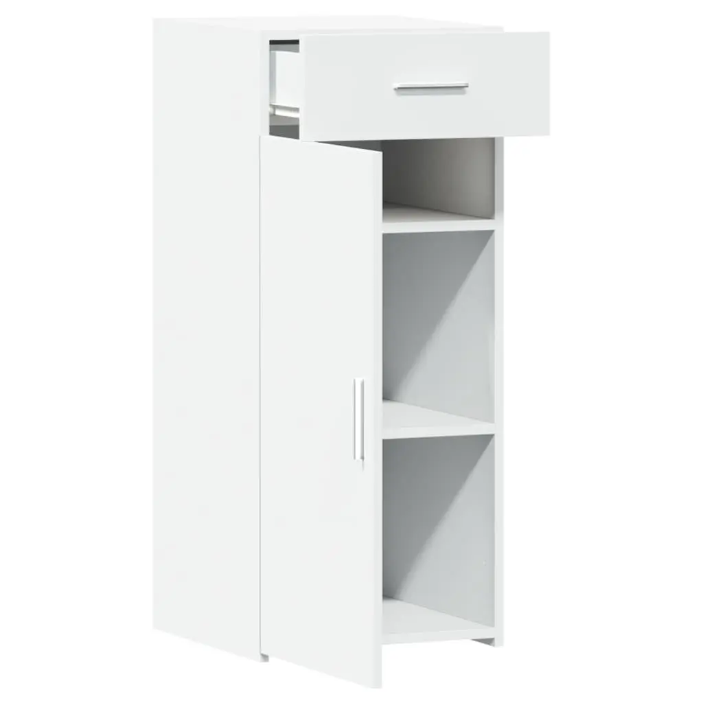 Sideboard Storage Cabinet White Engineered Wood 40 x 42.5 x 93 cm