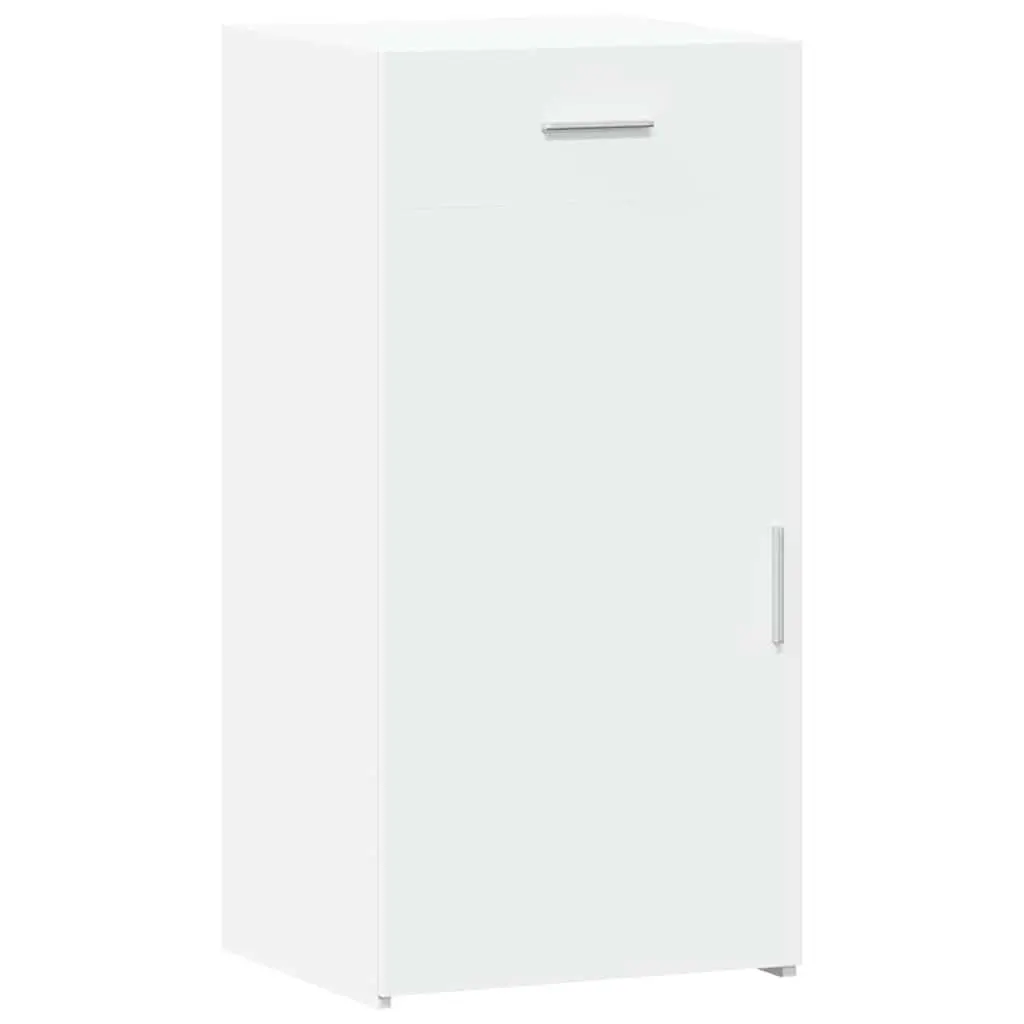 White Sideboard Cabinet Storage Cupboard with Drawer Door Engineered Wood