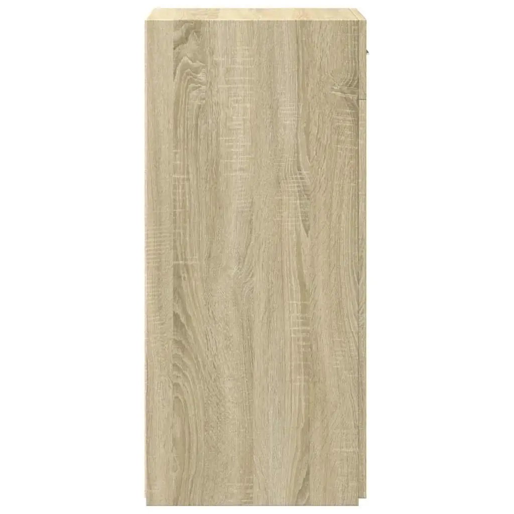 Sideboard Brown Engineered Wood Storage Cabinet Cupboard Drawer Door 45 x 42.5 x 93 cm