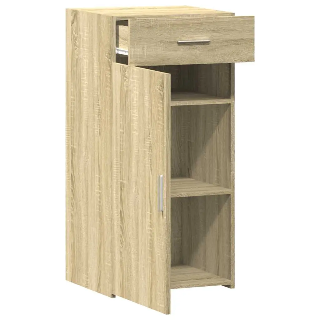 Sideboard Brown Engineered Wood Storage Cabinet Cupboard Drawer Door 45 x 42.5 x 93 cm