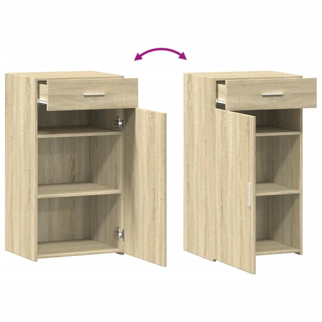 Sideboard Brown Engineered Wood 50x42.5x93 cm Storage Cabinet Cupboard