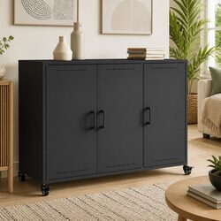 Your Stylish Black Sideboard: Perfect for a Tidy Space