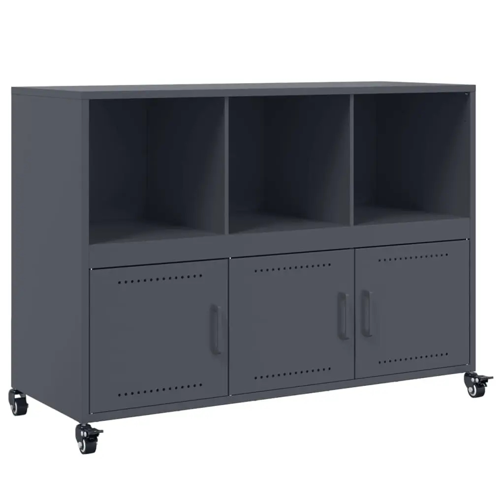 Sideboard Anthracite Steel Construction 100.5 x 39 x 72 cm