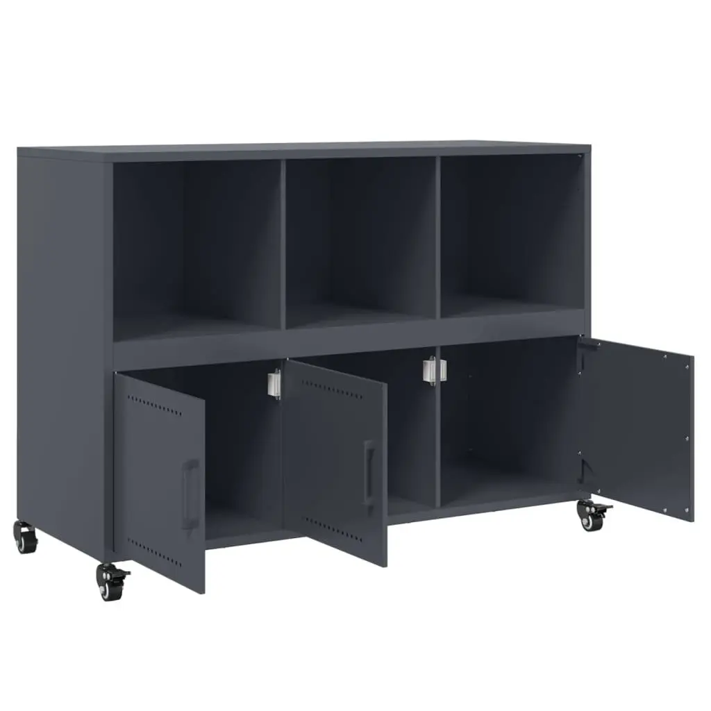 Sideboard Anthracite Steel Construction 100.5 x 39 x 72 cm