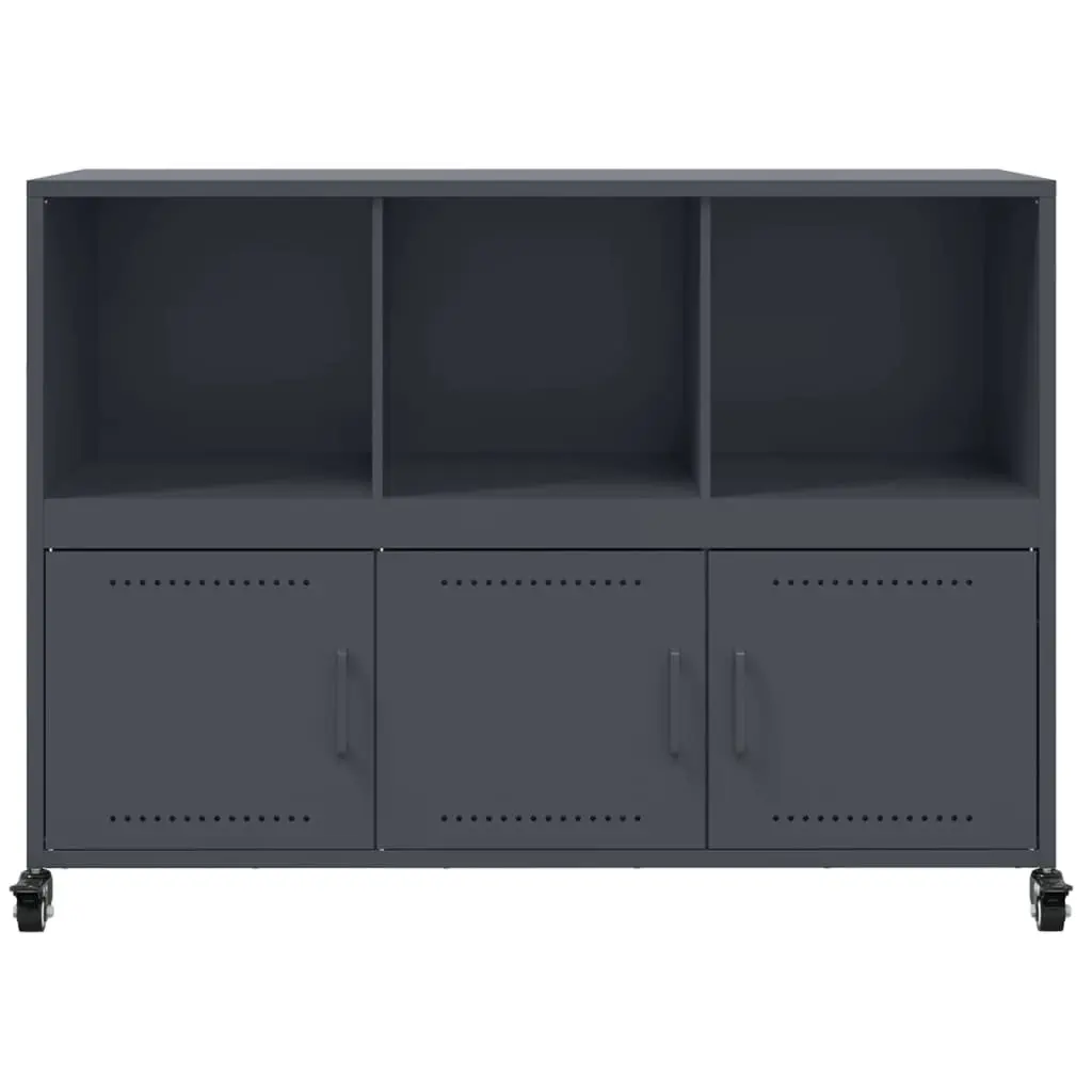 Sideboard Anthracite Steel Construction 100.5 x 39 x 72 cm