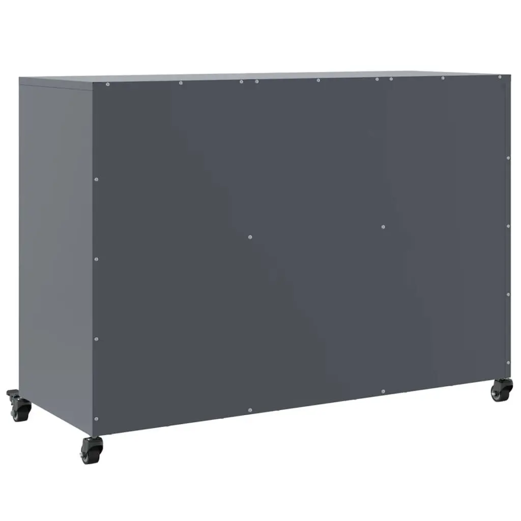 Sideboard Anthracite Steel Construction 100.5 x 39 x 72 cm