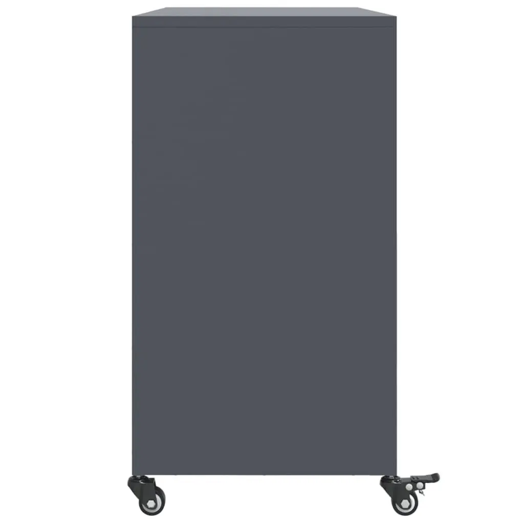 Sideboard Anthracite Steel Construction 100.5 x 39 x 72 cm