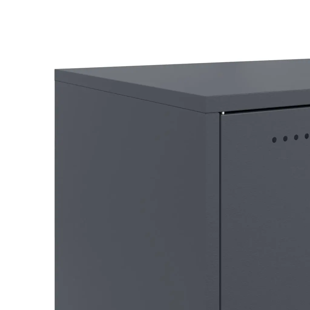 Sideboard Anthracite Storage Cabinet with Wheels Anthracite 100.5x39x72 cm