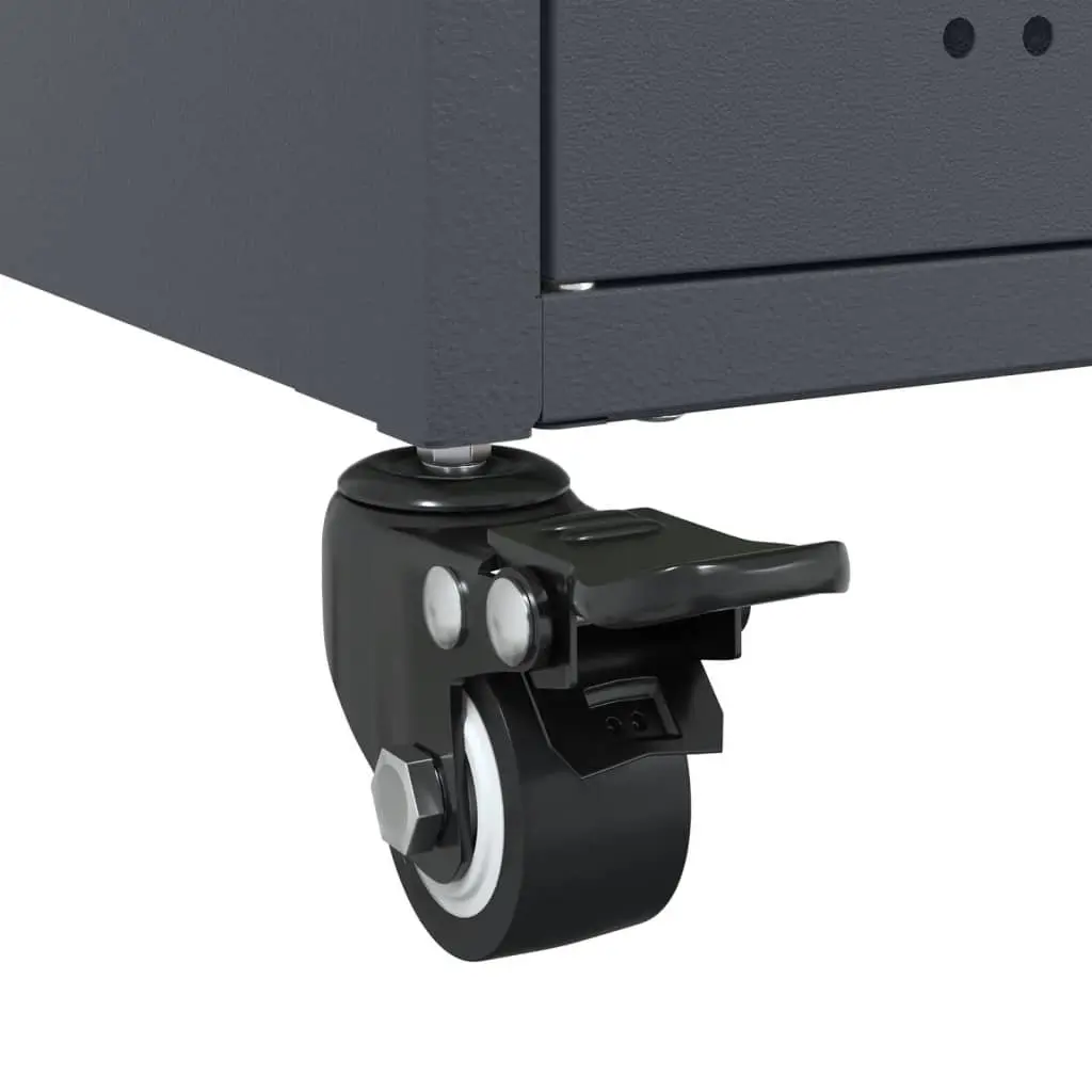 Sideboard Anthracite Storage Cabinet with Wheels Anthracite 100.5x39x72 cm