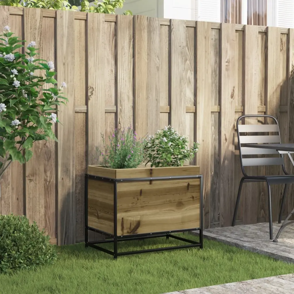 Garden Planter Box Impregnated Pine Wood 60x40x50cm Outdoor Patio Flower Bed