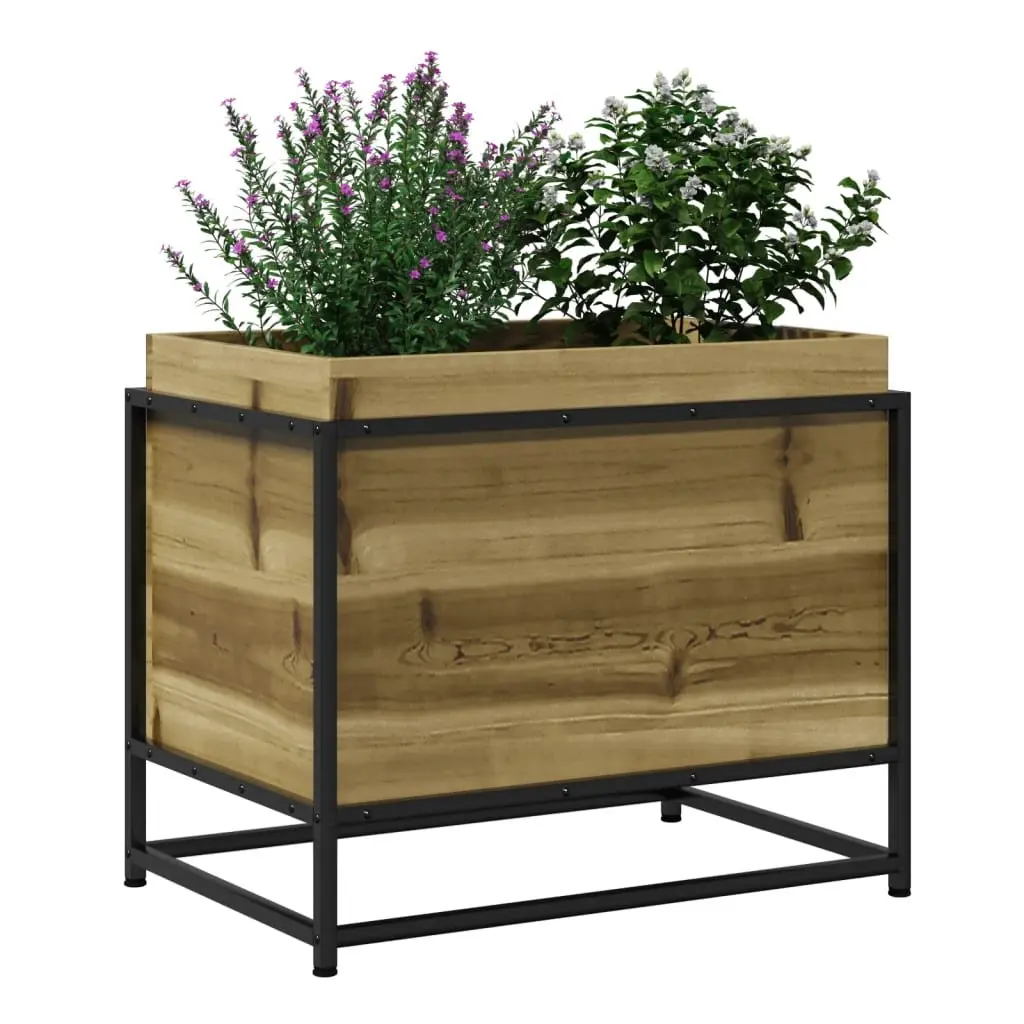 Garden Planter Box Impregnated Pine Wood 60x40x50cm Outdoor Patio Flower Bed