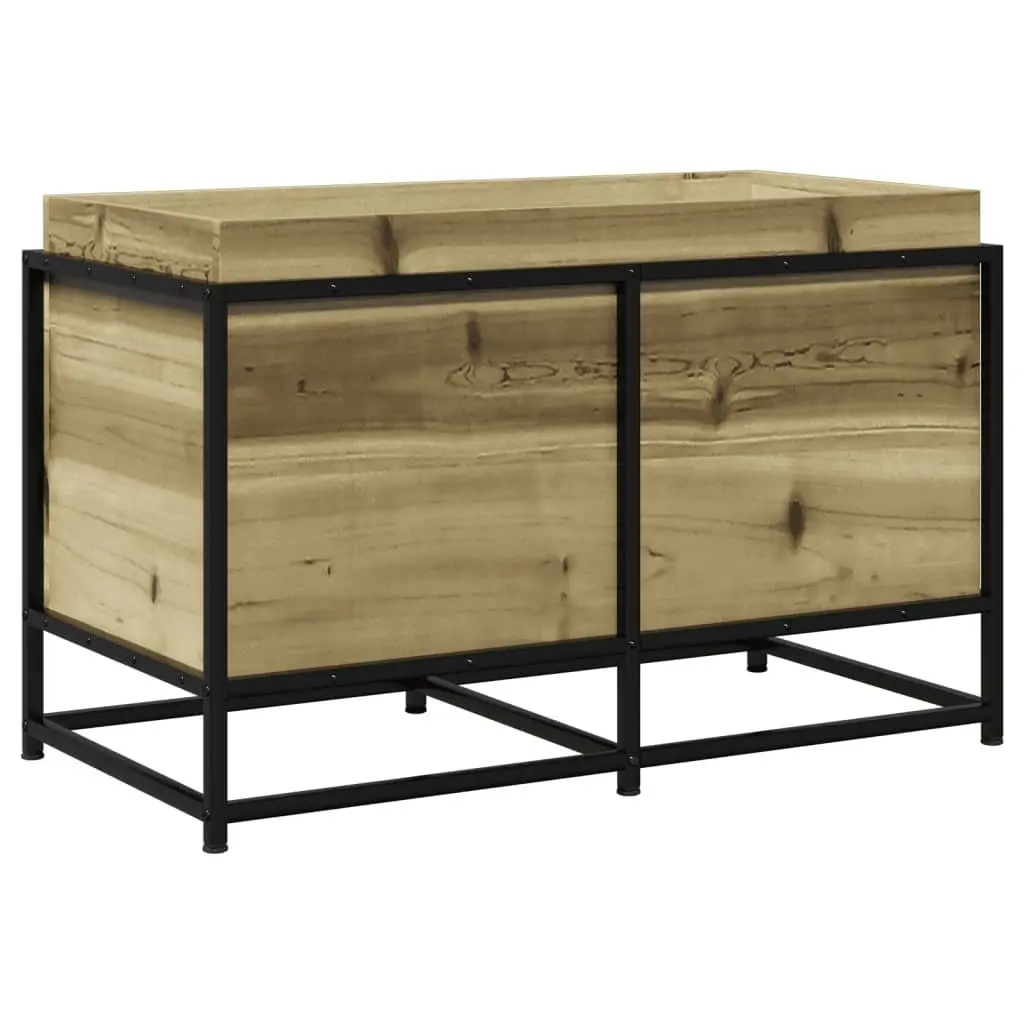 Garden Planter Box Impregnated Pine Wood 80x40x50cm Outdoor Patio Flowers