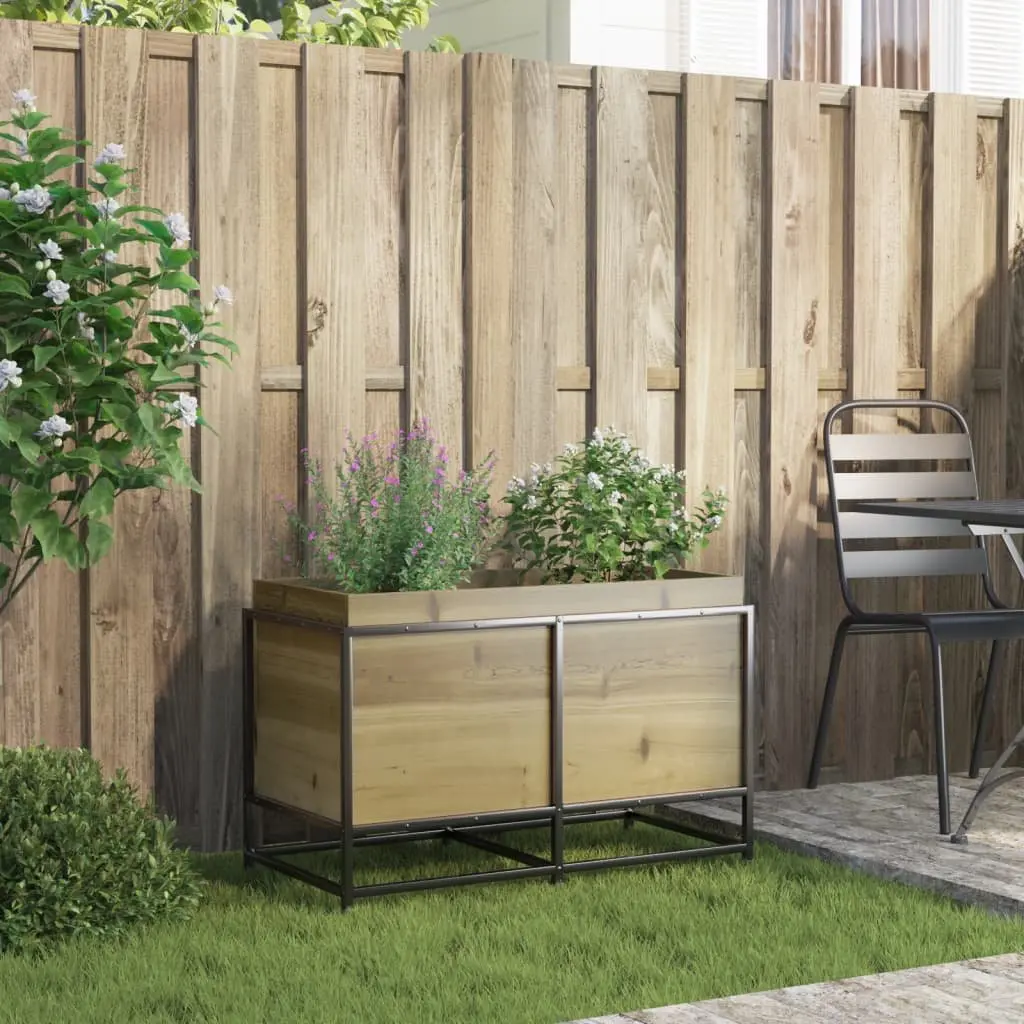 Garden Planter Box Impregnated Pine Wood 80x40x50cm Outdoor Patio Flowers