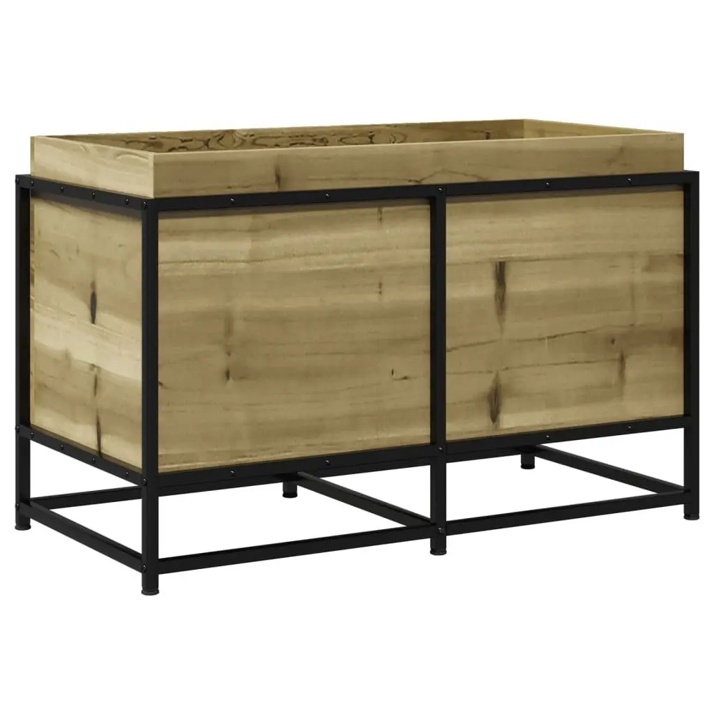 Garden Planter Box Impregnated Pine Wood 80x40x50cm Outdoor Patio Flowers