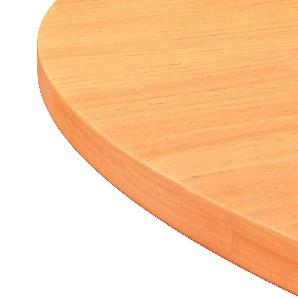Round Wooden Table Top Solid Pine Wood Brown Ø80cm