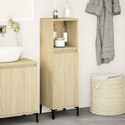 Your Friendly Brown Bathroom Cabinet: 30x30x100cm