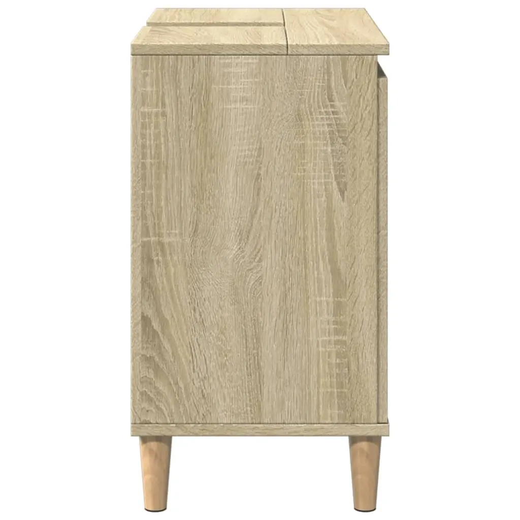 Bathroom Vanity Sink Cabinet Under-Sink Storage Sonoma Oak 58x33x60 cm